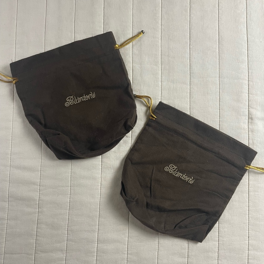 Blanton’s Bourbon Brown Felt Drawstring Dust Bags - Set of 2